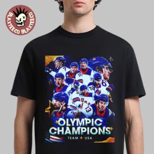 USA Men’s Olympic Hockey Team Winter Olympic Milano Cortina 2026 Gold Medal Champions T-Shirt