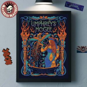 Umphrey’s McGee Rock Shows Out East 2026 Poster In Morristown New Jersey Albany New York And Hartford Connecticut From Feb 4 To 6 2026 Poster Canvas