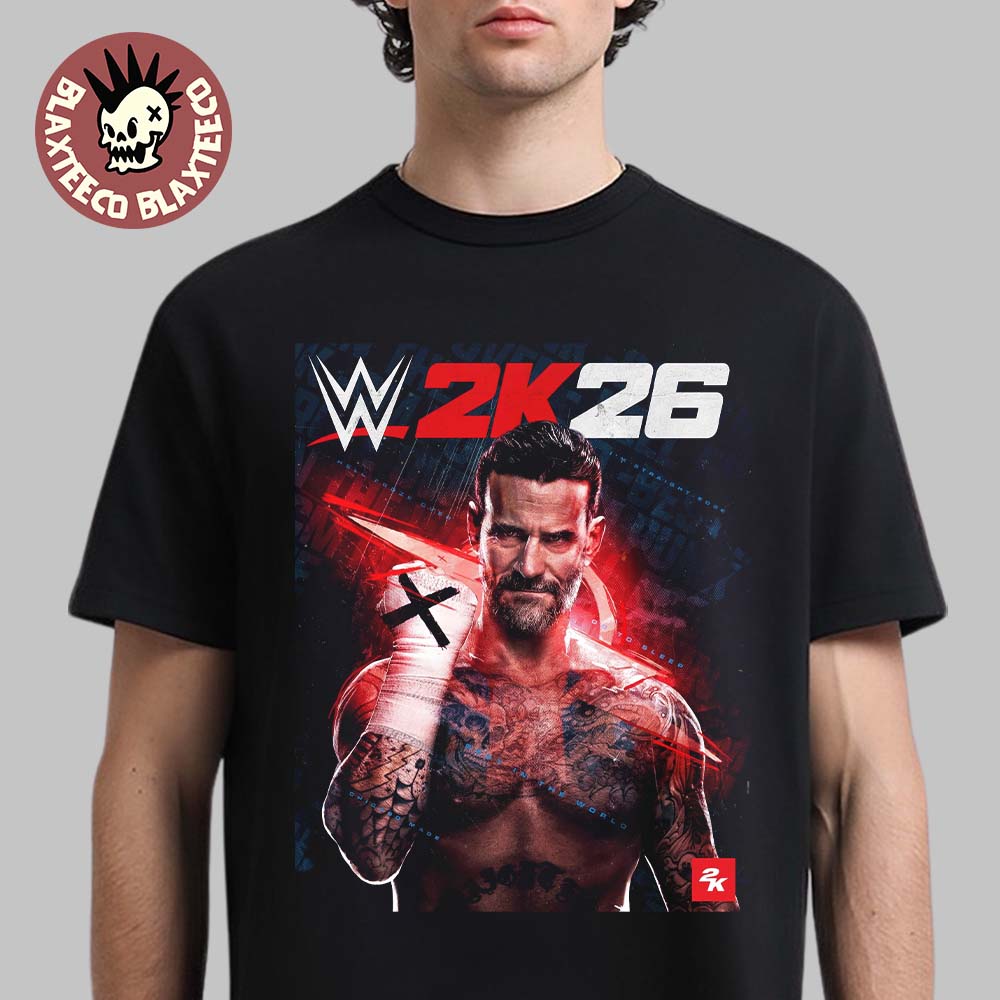 WWE 2K26 Standard Edition Best In The World CM Punk Cover Star T-Shirt WWE 2K26 Standard Edition Best In The World CM Punk Cover Star T-Shirt