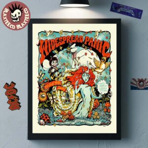 Widespread Panic Austin Texas 2026 Merch Gig Poster At Moody Center On February 14 And 15 2026 Art By Billy Perkins Decor Poster Canvas