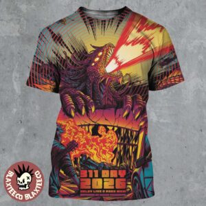 311 Band 311 Day Las Vegas Nevada 2026 Merch Poster Dolby Live At Park MGM On March 7-8 2026 Fire Monster Art All Over Print Shirt