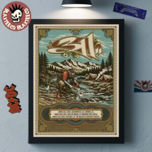 311 The Road To 311 Day Tour 2026 Event Poster Merch From March 1 To 4 Sacramento To Ventura California Home Decor Poster Canvas