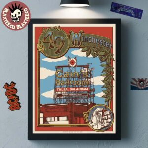 49 Winchester Tulsa Oklahoma 2026 Event Poster At Cain’s Ballroom On March 13 2026 Home Decor Poster Canvas