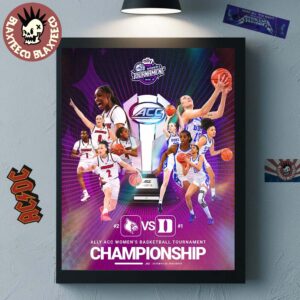 Ally ACC Women’s Basketball Tournament Championship 2026 Matchup Louisville Cardinals Vs Duke Blue Devils Poster Canvas