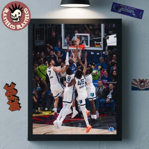 Anthony Black Dunk On Four Memphis Grizzlies Defenders Orlando Magic Vs Grizzlies Berlin Game 2026 Home Decor Poster Canvas