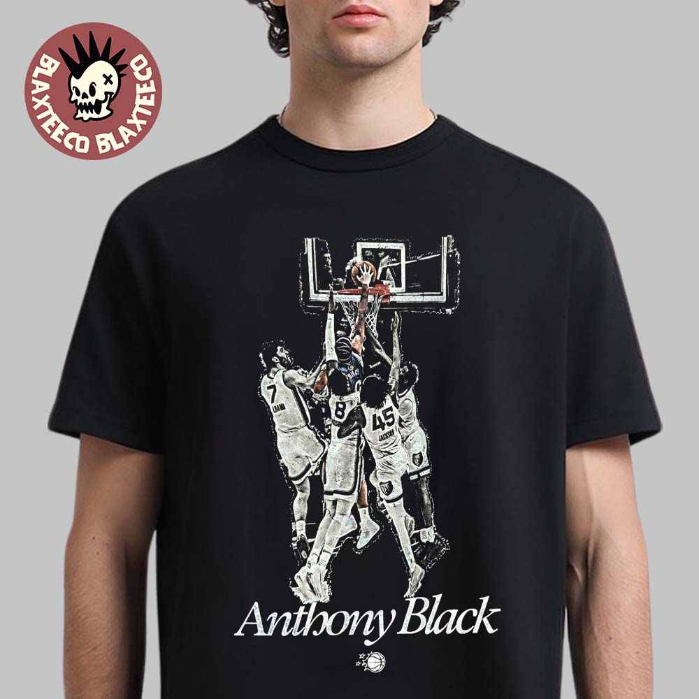 Anthony Black Dunk On Four Memphis Grizzlies Defenders Orlando Magic Vs Grizzlies Berlin Game 2026 T-Shirt Anthony Black Dunk On Four Memphis Grizzlies Defenders Orlando Magic Vs Grizzlies Berlin Game 2026 T-Shirt