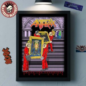 Anthrax Among The Canadians Tour 2026 Merch Poster Canvas For Home Decor