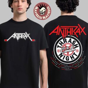 Anthrax Canada Tour 2026 Merch Thrash Night In Canada Two Sided T-Shirt