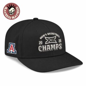 Arizona Wildcats Men’s Basketball 2026 Big 12 Tournament Champions Locker Room Cap Hat Snapback