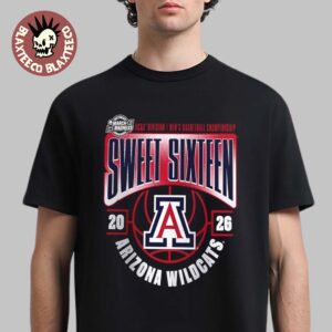 Arizona Wildcats Men’s Basketball 2026 NCAA March Madness Sweet 16 T-Shirt