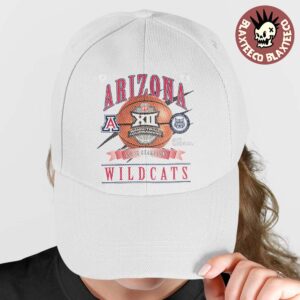 Arizona Wildcats Men’s Basketball Philips 66 2026 Big 12 Tournament Champions White Cap Hat Snapback