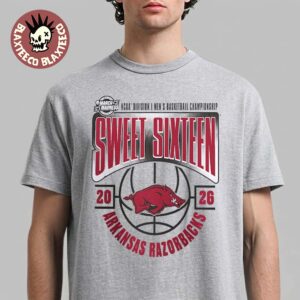 Arkansas Razorbacks Men’s Basketball 2026 NCAA March Madness Sweet 16 T-Shirt