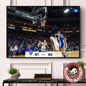 Ashlon Jackson Buzzer Beater Duke Blue Devils Vs LSU Sweet Revenge 87-85 2026 NCAA Women’s Basketball Decor Poster Canvas