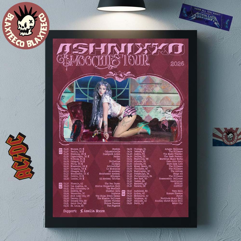 Ashnikko Smoochies Tour 2026 World Tour Schedule Dates Home Decor Poster Canvas Ashnikko Smoochies Tour 2026 World Tour Schedule Dates Home Decor Poster Canvas