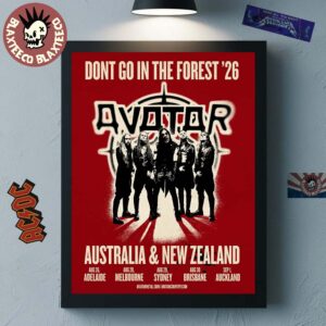 Avatar Don’t Go In The Forest 2026 Australia And New Zealand Tour Schedule Dates Home Decor Poster Canvas