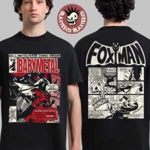 Babymetal Dead Pop Festival Japan 2026 Merch Tee Fox Man Batman Comic Inspired Style T-Shirt