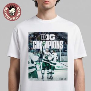Back To Back To Back Michigan State Spartans Ice Hockey 2026 B1G Men’s Hockey Regular Season Champs T-Shirt