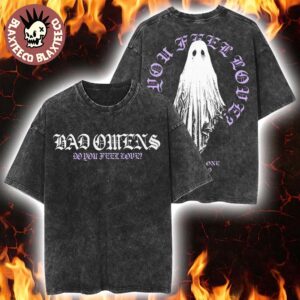 Bad Omens Do You Feel Love North America Tour 2026 Merch Ghost With No One To Hold Retro Mineral Wash Tee