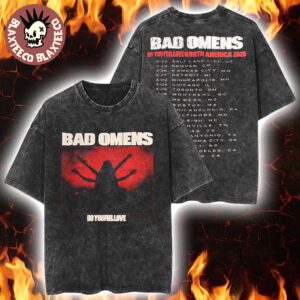 Bad Omens Do You Feel Love North America Tour 2026 Merch With Dates Back Vintage Wash Tee