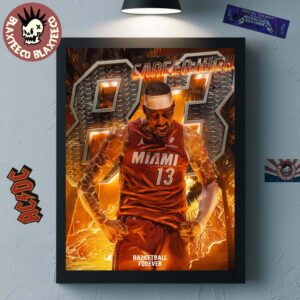 Bam Adebayo Miami Heat Goes Nuclear 83 Career High Second Most Points In NBA History Home Decor Poster Canvas