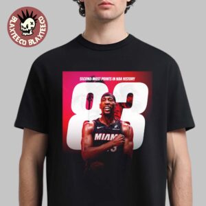 Bam Adebayo Miami Heat NBA Second Most Points In NBA History Passes Kobe T-Shirt