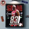 Bam Adebayo Miami Heat On The Cover Of SLAM 261 83 Points Forever Stamped In History Orange Metal Edition Decor Poster Canvas