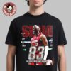 Bam Adebayo Miami Heat On The Cover Of SLAM 261 83 Points Forever Stamped In History Orange Metal Edition T-Shirt