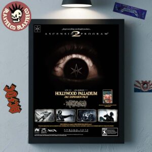 Bring Me The Horizon Los Angeles CA 2026 Poster At Hollywood Palladium On April 23 2026 Ascension Program 2 Tour Poster Canvas