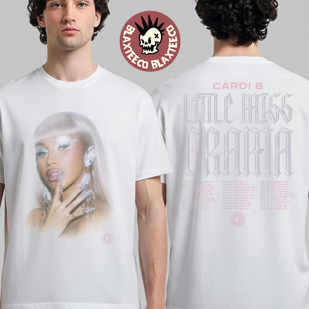 Cardi B Little Miss Drama 2026 North America Tour Merch T-Shirt Cardi B Little Miss Drama 2026 North America Tour Merch T-Shirt