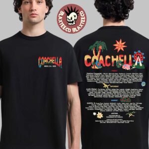 Coachella 2026 Merch In Indio California Logo With Lineup Felt Cute 2026 T-Shirt
