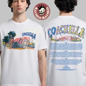 Coachella 2026 Merch In Indio California Pastels 2026 Lineup T-Shirt