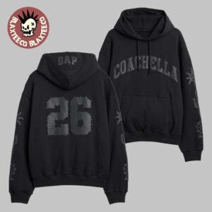 Coachella 2026 X GAP Merch In Indio California Black Hoodie