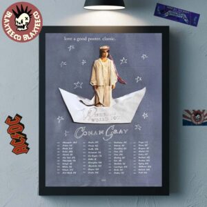 Conan Gray Wishbone World Tour 2026 Vip Experience Poster Schedule Dates Home Decor Poster Canvas