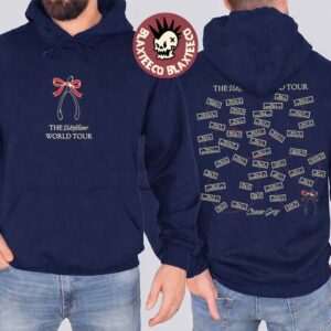 Conan Gray Wishbone World Tour Merch 2026 Tour Map Dates Navy Hoodie