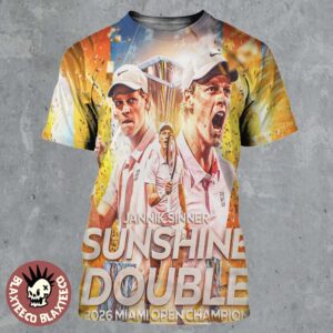 Congrats Jannik Sinner 2026 Miami Open Champion Double Sunshine Archive All Over Print Shirt