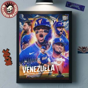 Congrats Team Venezuela Baseball Defeat Team USA To Become World Baseball Classic 2026 Champions First Time Ever Poster Canvas