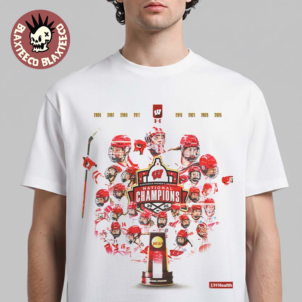 Congrats Wisconsin Badgers Women's Ice Hockey 2026 National Champions Premium T-Shirt Congrats Wisconsin Badgers Women's Ice Hockey 2026 National Champions Premium T-Shirt