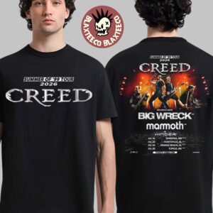 Creed Summer Of 99 Tour 2026 July Run Shows Schedule Dates Two Sided T-Shirt