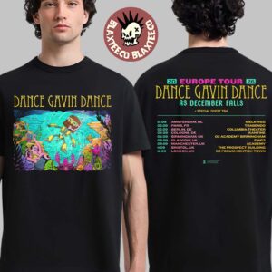 Dance Gavin Dance As December Falls 2026 UK And EU Tour Schedule Dates Two Sided T-Shirt