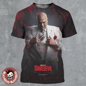 Daredevil Born Again Season 2 Kingpin Character Poster All Over Print Shirt