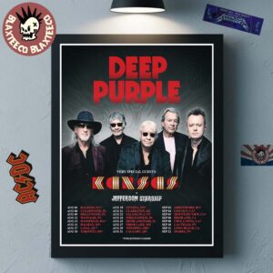 Deep Purple Summer North America Tour 2026 Schedule Dates Home Decor Poster Canvas
