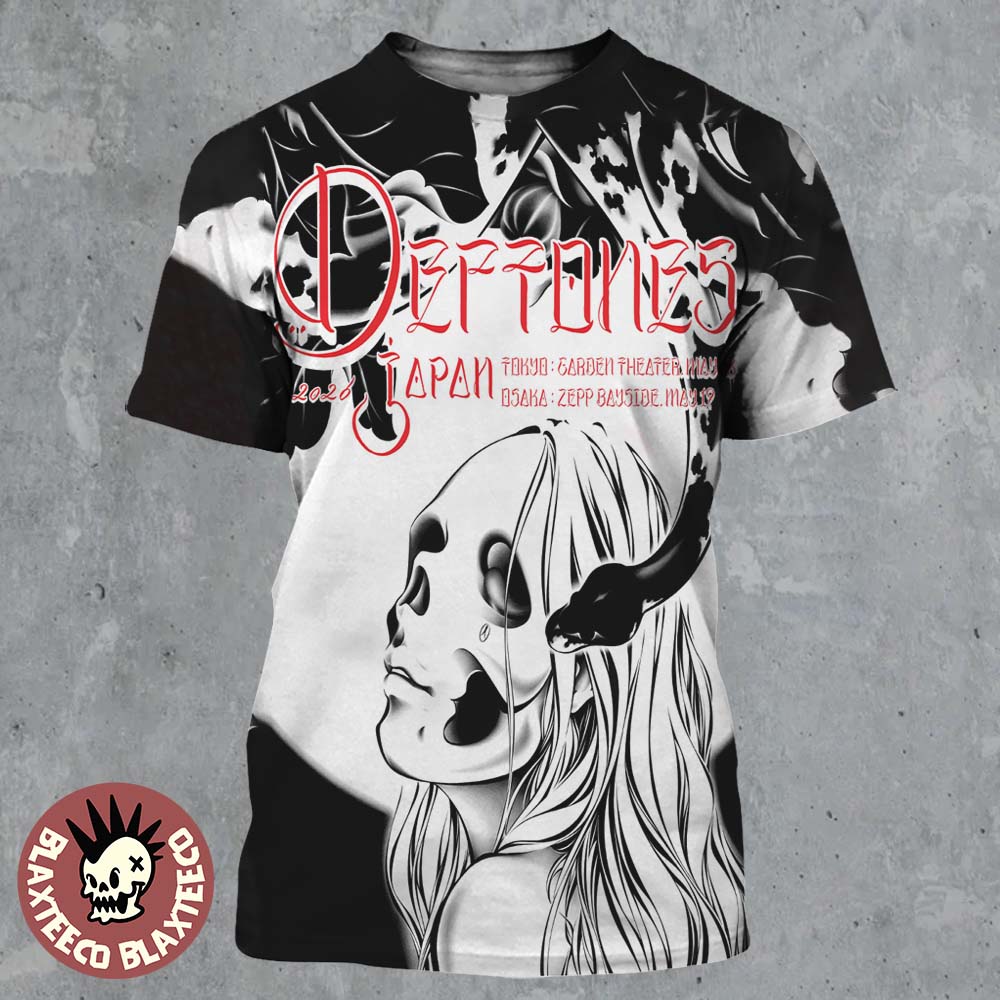 Deftones Japan Tour 2026 Tokyo And Osaka Event Poster All Over Print Shirt Deftones Japan Tour 2026 Tokyo And Osaka Event Poster All Over Print Shirt