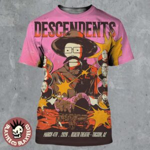Descendents Tucson Arizona 2026 Gig Poster At Rialto Theatre On March 4 2026 All Over Print Shirt