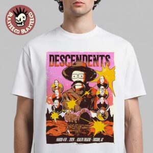 Descendents Tucson Arizona 2026 Gig Poster At Rialto Theatre On March 4 2026 T-Shirt