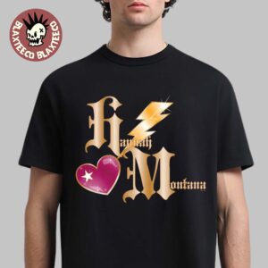 Disney Hannah Montana 20th Anniversary Thunderbolt Heart Initials Logo T-Shirt