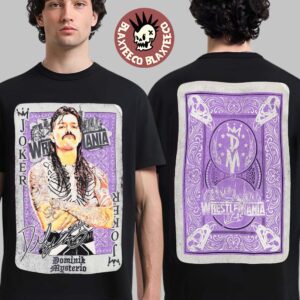 Dominik Mysterio WWE Wrestlemania 42 Vegas Play Card Two Sided T-Shirt