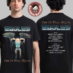 Eagles One Of These Nights Deluxe Edition Merch Album Cover With Tracklist Two Sided T-Shirt