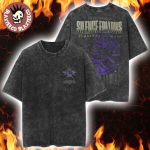 Erra Silence Follows North American Tour 2026 Merch Pink Star With Dates Back Retro Washed Tee