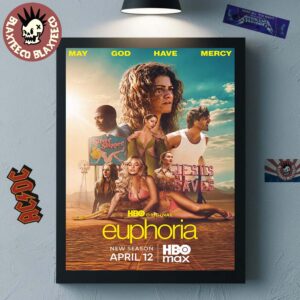 Euphoria Season 3 Official Poster Returns On April 12 2026 May God Have Mercy Home Decor Poster Canvas