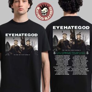 Eyehategod The Time The Clock Ticking On US Spring Tour 2026 Merch Schedule Dates Two Sided T-Shirt